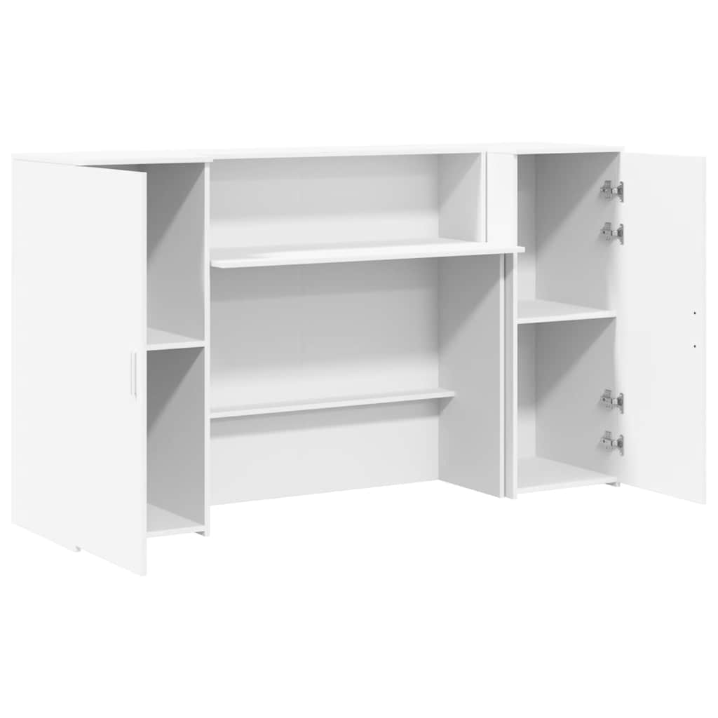 Banco Reception Bianco 180x50x103,5 cm in Legno Multistrato 3324205
