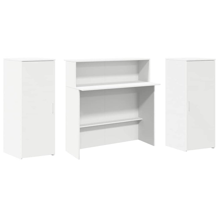 Banco Reception Bianco 180x50x103,5 cm in Legno Multistrato 3324205