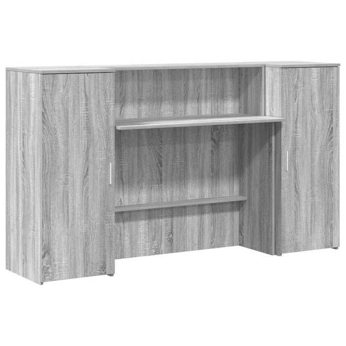 Banco Reception Grigio Sonoma 180x50x103,5 cm Legno Multistrato 3324210
