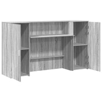 Banco Reception Grigio Sonoma 180x50x103,5 cm Legno Multistrato 3324210