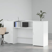 Banco Reception Bianco 200x50x103,5 cm in Legno Multistrato 3324214