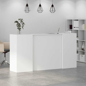 Banco Reception Bianco 200x50x103,5 cm in Legno Multistrato 3324214