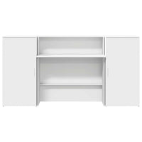 vidaXL Banco Reception Bianco 200x50x103,5 cm in Legno Multistrato