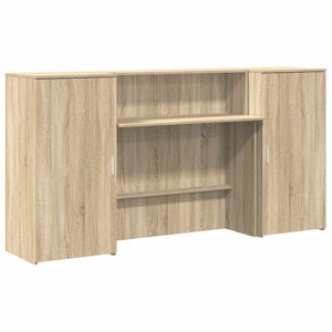 vidaXL Banco Reception Rovere Sonoma 200x50x103,5 cm Legno Multistrato