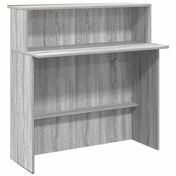 vidaXL Banco Reception Grigio Sonoma 200x50x103,5 cm Legno Multistrato