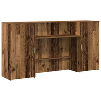 vidaXL Banco Reception Legno Vecchio 200x50x103,5 cm Legno Multistrato