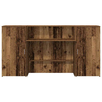 vidaXL Banco Reception Legno Vecchio 200x50x103,5 cm Legno Multistrato