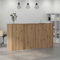 Banco Reception Rovere Artigianale 200x50x103,5cm in Truciolato 3324222