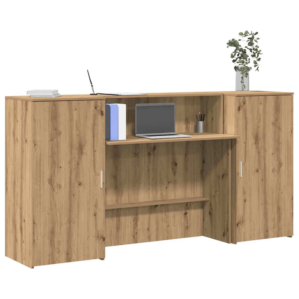 vidaXL Banco Reception Rovere Artigianale 200x50x103,5cm in Truciolato