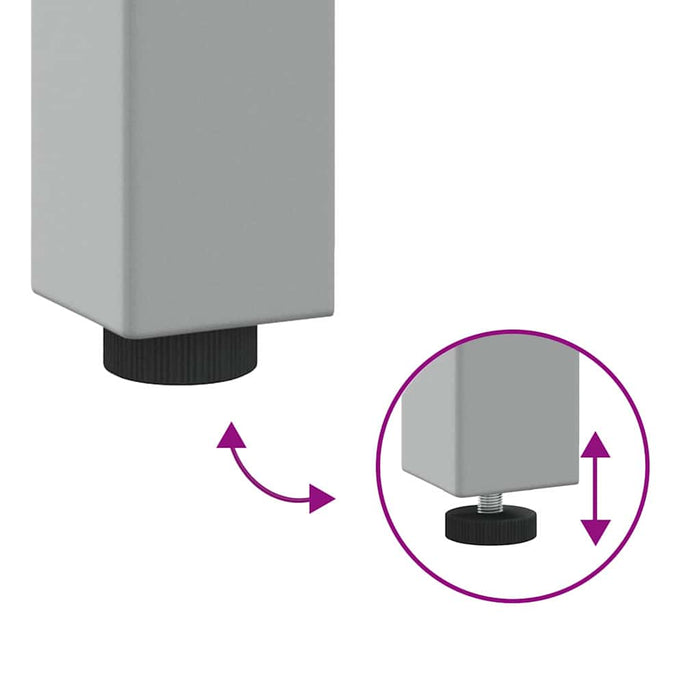 Banco da Lavoro con cassetto Nero e grigio 100 x 55 x 85 cm 4103458