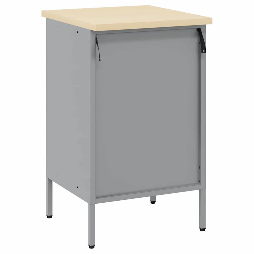 Banco da Lavoro con cassetto Nero e grigio 50 x 55 x 85 cm 4103460