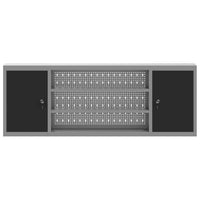 Mobile per Attrezzi con blocco Nero e grigio 150 x 20 x 55 cm 4103475