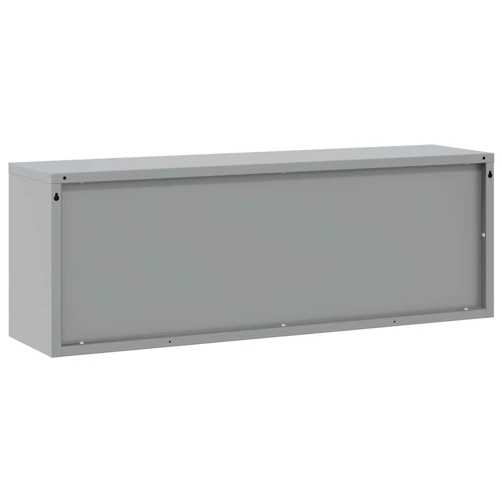 Armadio portautensili da interno resistente in acciaio nero 100 x 25 x 35 cm 02_0058036