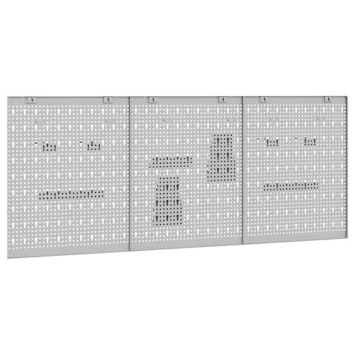 Panca di Stoccaggio 3 pcs Grigio 150 x 1 x 60 cm 4103482