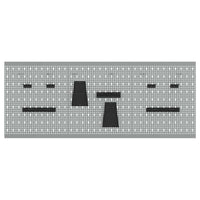 Panca di Stoccaggio 3 pcs Grigio 150 x 1 x 60 cm 4103482