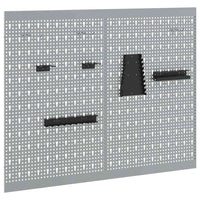 Panca di Stoccaggio 2 pcs Grigio 100 x 1 x 80 cm 4103483