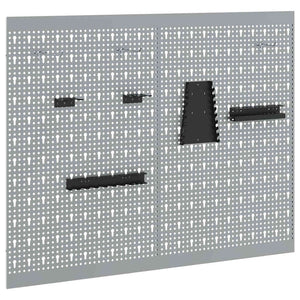 Panca di Stoccaggio 2 pcs Grigio 100 x 1 x 80 cm 4103483