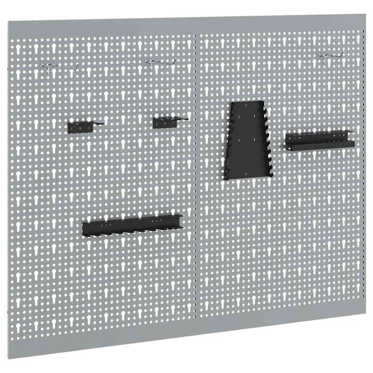 Panca di Stoccaggio 2 pcs Grigio 100 x 1 x 80 cm 4103483