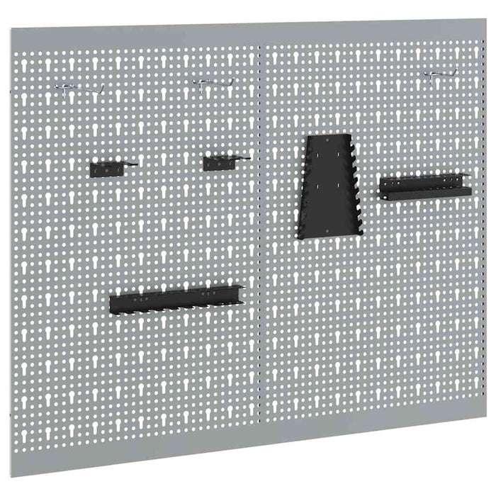 Panca di Stoccaggio 2 pcs Grigio 100 x 1 x 80 cm 4103483