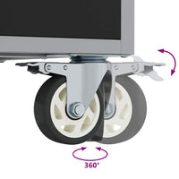 Banco da Lavoro con cassetto Nero e grigio 75 x 45 x 85 cm 4103487