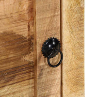 Comodino-Tavolino da notte 40x32x46 cm in Legno Massello di Mango Grezzo 809906