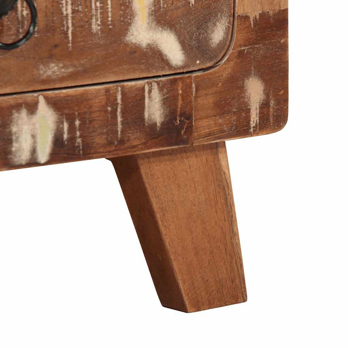 vidaXL Comodini 2pz 40x32x46 cm in Legno Massello di Recupero