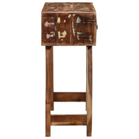 vidaXL Tavolo Consolle 90x32x75 cm in Legno Massello di Recupero