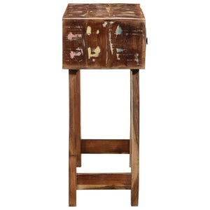 vidaXL Tavolo Consolle 90x32x75 cm in Legno Massello di Recupero