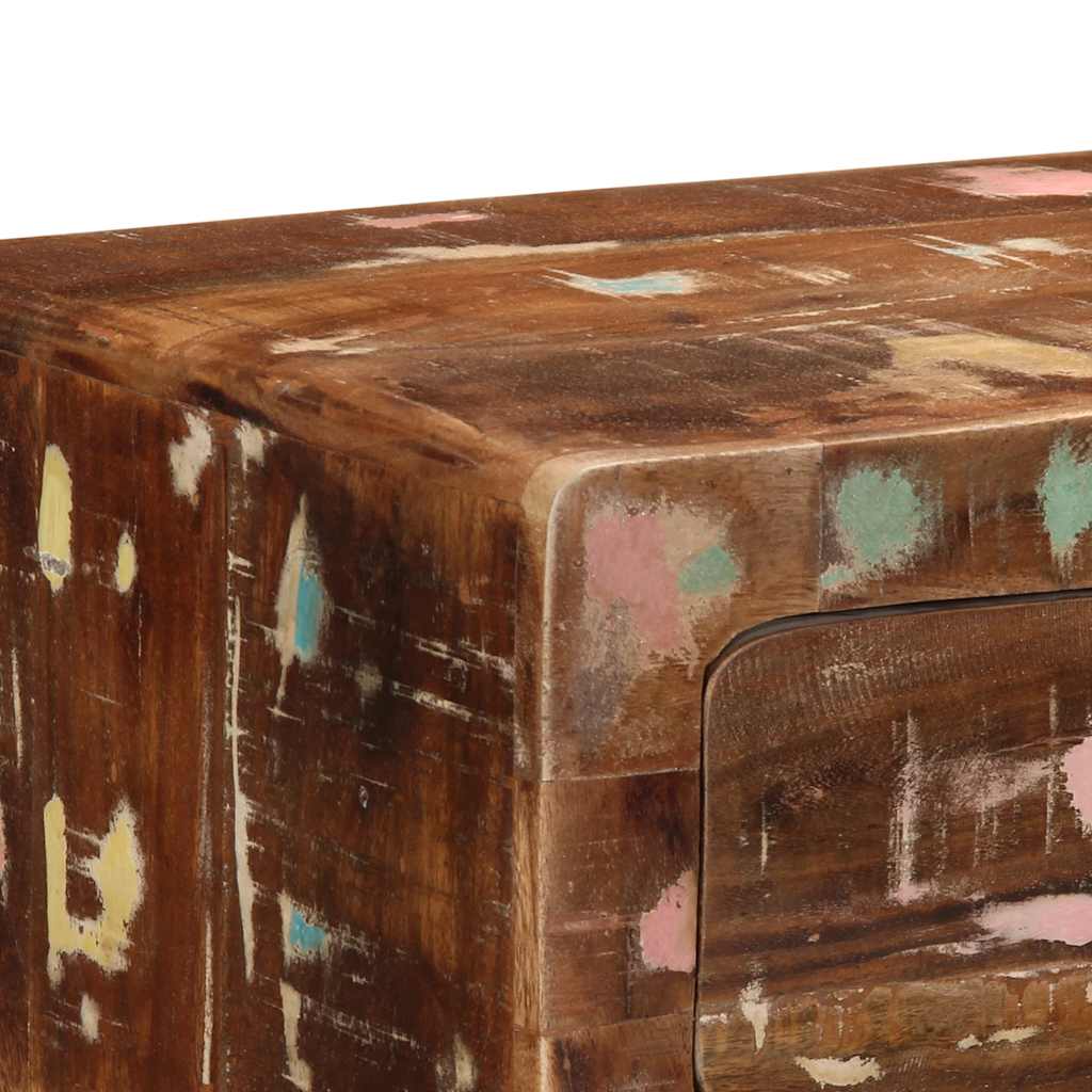 vidaXL Tavolo Consolle 90x32x75 cm in Legno Massello di Recupero