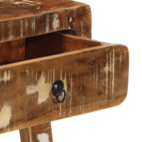 vidaXL Tavolo Consolle 90x32x75 cm in Legno Massello di Recupero