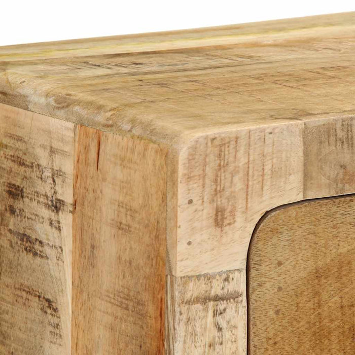 Mobile TV a Parete-Mobile TV a Muro 100x32x25 cm Legno Grezzo Massello di Mango 278247