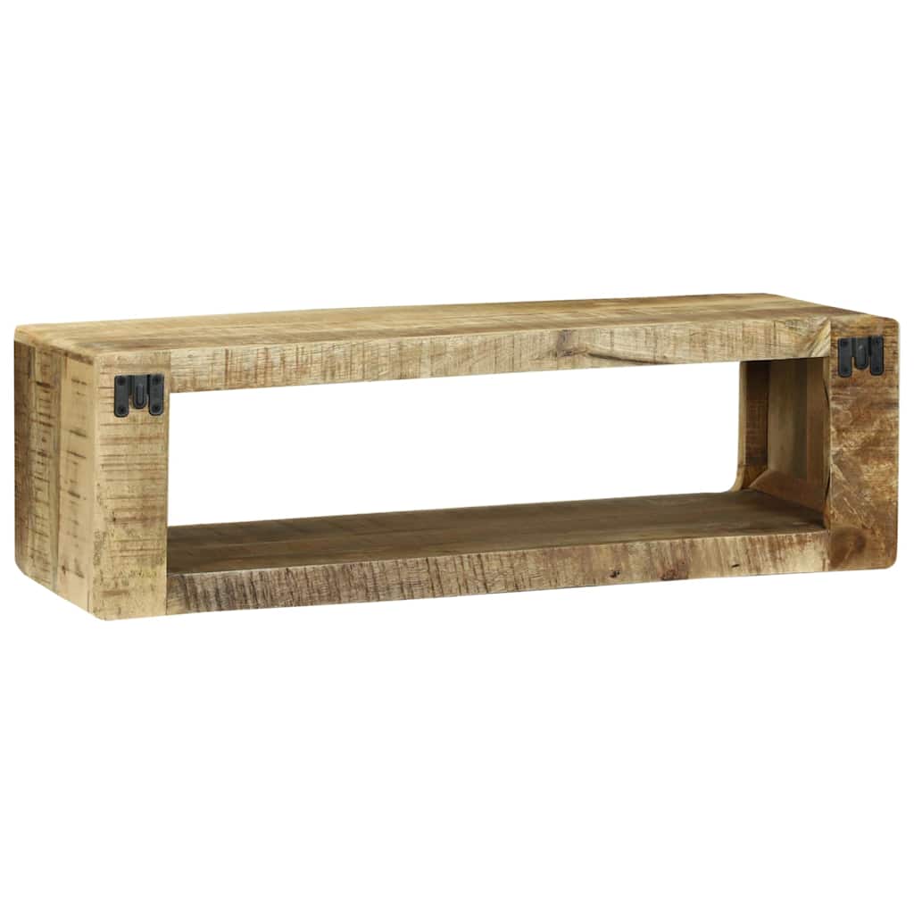Mobile TV con scaffale-Credenza TV-Console TV Marrone Legno massello di mango