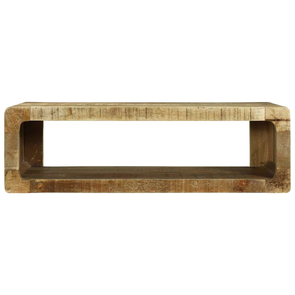 Mobile TV con scaffale-Credenza TV-Console TV Marrone Legno massello di mango