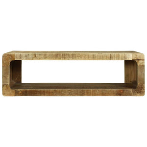 Mobile TV con scaffale-Credenza TV-Console TV Marrone Legno massello di mango