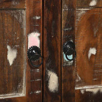 Tavolino da Caffè  Multicolore 80x54x45 cm Legno di Recupero 4104537