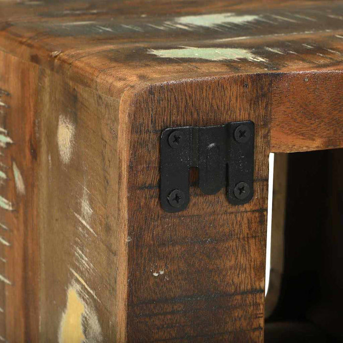 Unità TV 2 pcs Multicolore Legno Recuperato Massello 4104550