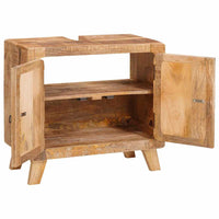 vidaXL Mobile da Bagno Legno di mango massello e legno ingegnerizzato