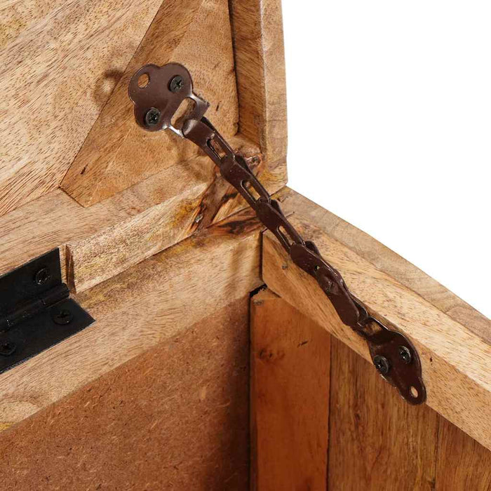 Scatola di Stoccaggio Marrone legno massello di mango 4104567