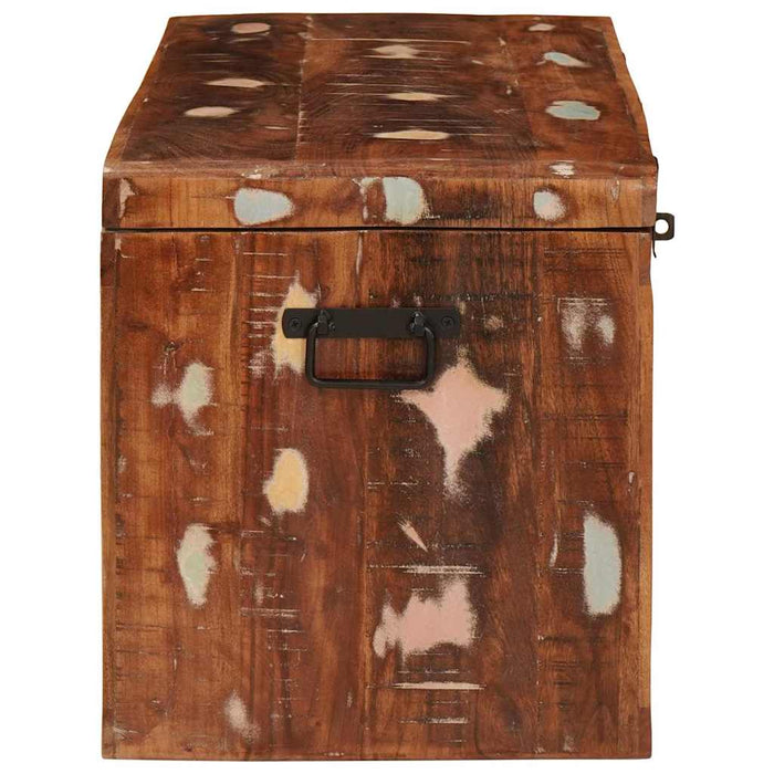 vidaXL Scatola di Stoccaggio Multicolore legno massello di riciclo