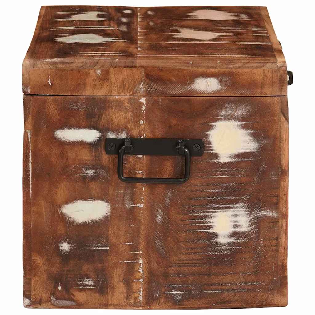 vidaXL Scatola di Stoccaggio Multicolore legno massello di riciclo