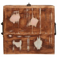 Scatola di Stoccaggio Multicolore legno massello di riciclo 4104570