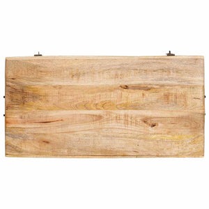 vidaXL Scatola di Stoccaggio 70 x 35 x 40 cm legno massello di mango
