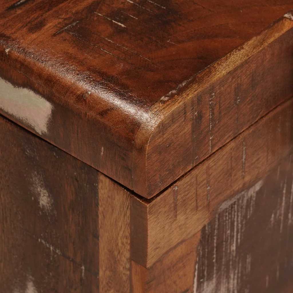 Scatola di Stoccaggio 70 x 35 x 40 cm legno massello di riciclo 4104572