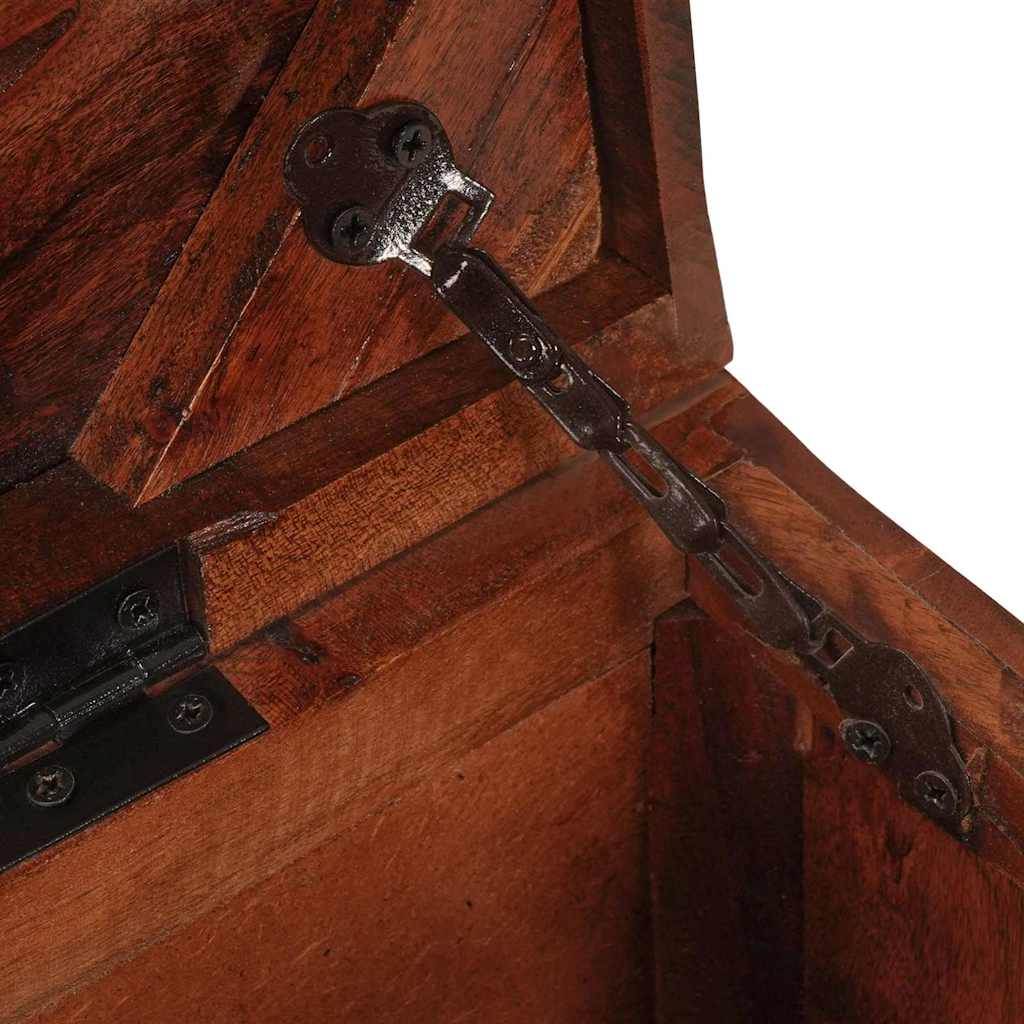 Scatola di Stoccaggio 70 x 35 x 40 cm legno massello di riciclo 4104572