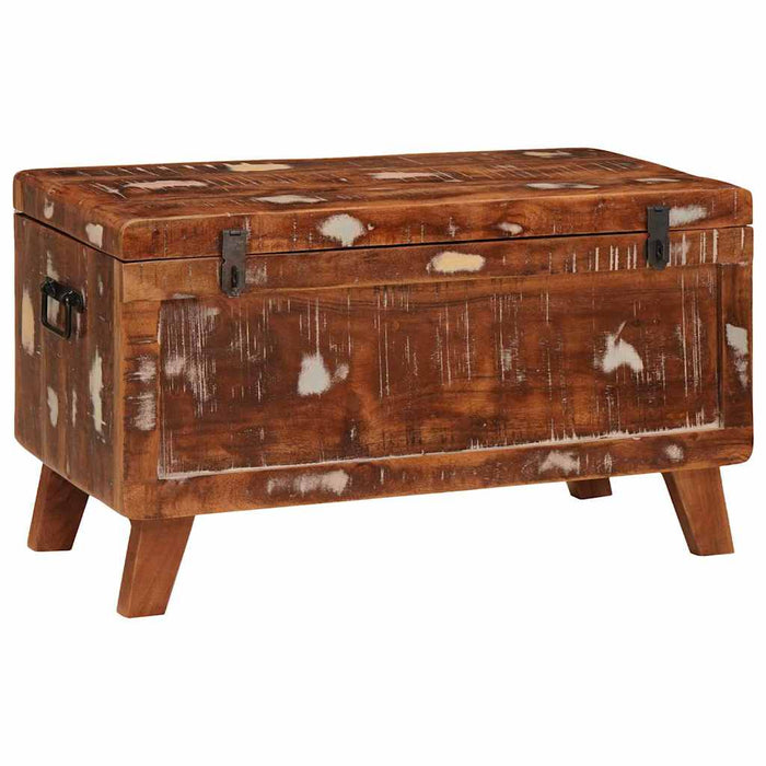 Scatola di Stoccaggio 70 x 35 x 40 cm legno massello di riciclo 4104572