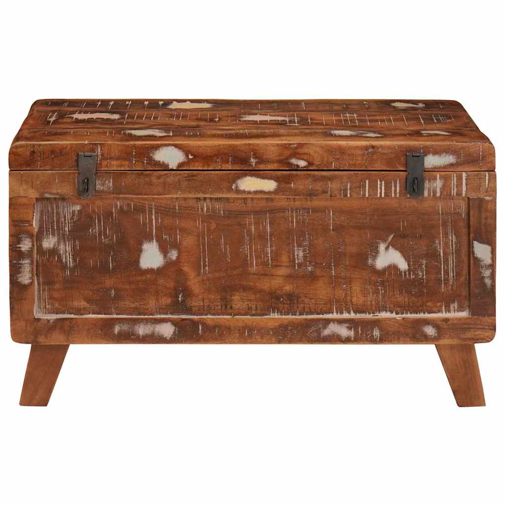 vidaXL Scatola di Stoccaggio 70 x 35 x 40 cm legno massello di riciclo