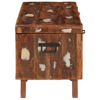 Scatola di Stoccaggio 70 x 35 x 40 cm legno massello di riciclo 4104572