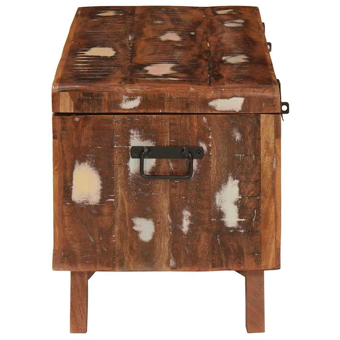 vidaXL Scatola di Stoccaggio 70 x 35 x 40 cm legno massello di riciclo