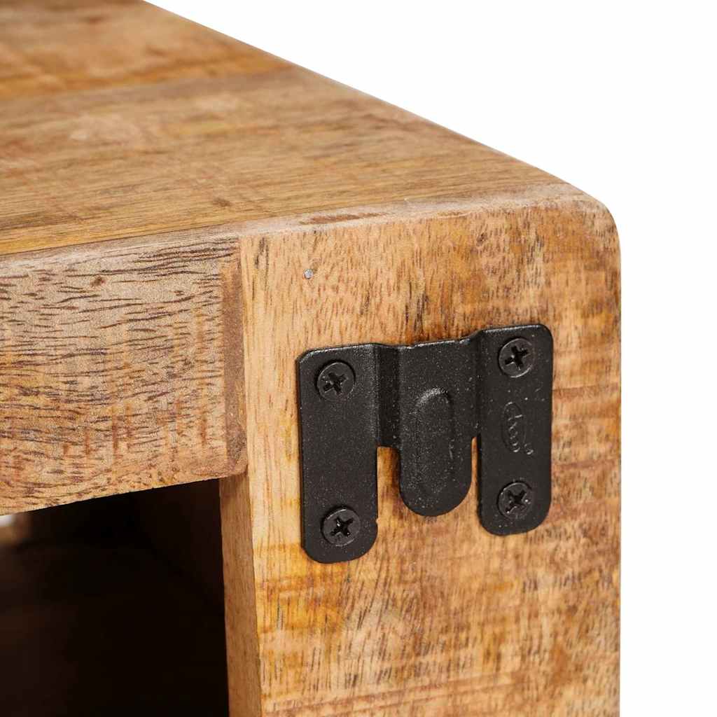 vidaXL Portabottiglie Marrone 44 x 30 x 35 cm legno massello di mango