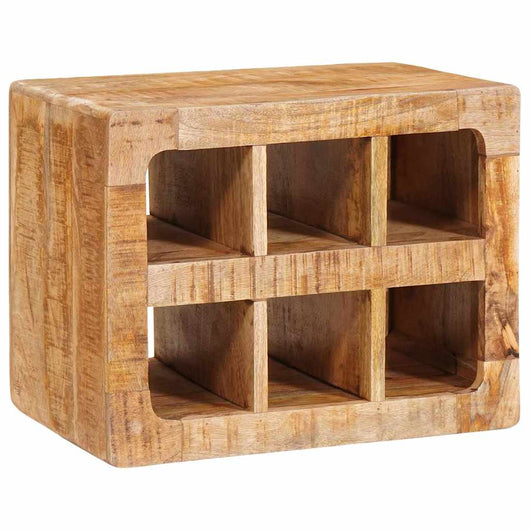 vidaXL Portabottiglie Marrone 44 x 30 x 35 cm legno massello di mango